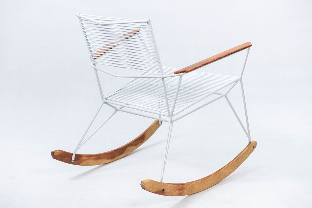 Poltrona de Balanço SUN Spaghetti – Branca