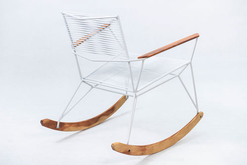 Poltrona de Balanço SUN Spaghetti – Branca