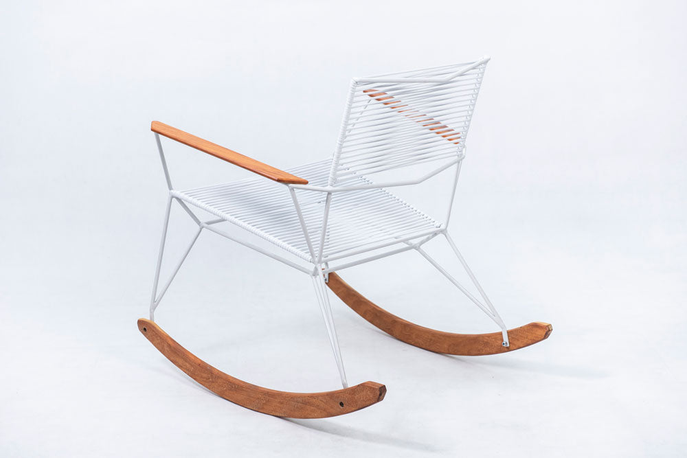 Poltrona de Balanço SUN Spaghetti – Branca